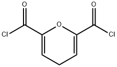 4H-Pyran-2,6-dicarbonyl dichloride (9CI) Struktur