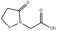 2-Isothiazolidineaceticacid,3-oxo-(9CI) Struktur