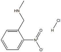 N-Methyl-2-nitronenzenemethanamine monohydrochloride Struktur