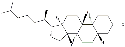 14-Methyl-5α-cholestan-3-one Struktur