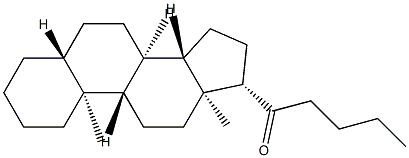 1-(5α-Androstan-17β-yl)-1-pentanone Struktur