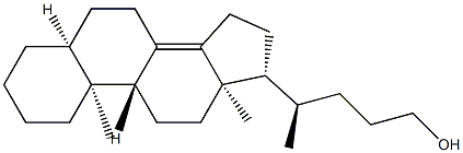 5β-Chol-8(14)-en-24-ol Struktur