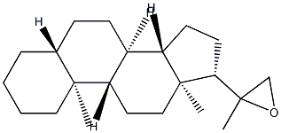 20,21-Epoxy-20-methyl-5α-pregnane Struktur