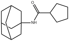 Cyclopentanecarboxamide, N-tricyclo[3.3.1.13,7]dec-1-yl- (9CI) Struktur