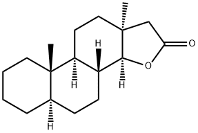 17-Oxa-5α-androstan-16-one Struktur