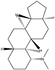 N,N-Dimethyl-5α-androstan-1β-amine Struktur