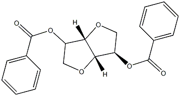 2-O,5-O-Dibenzoyl-1,4:3,6-dianhydro-D-iditol Struktur