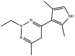 1,2,3-Triazine,4-(2,4-dimethyl-1H-pyrrol-3-yl)-2-ethyl-2,5-dihydro-6-methyl-(9CI) Struktur