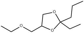 1,3-Dioxolane,4-(ethoxymethyl)-2-ethyl-2-propyl-(9CI) Struktur