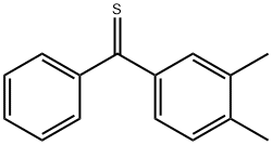 (3,4-dimethylphenyl)(phenyl)methanethione Struktur