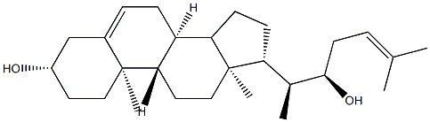 22(R)-hydroxydesmosterol Struktur