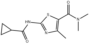 5-Thiazolecarboxamide,2-[(cyclopropylcarbonyl)amino]-N,N,4-trimethyl-(9CI) Struktur