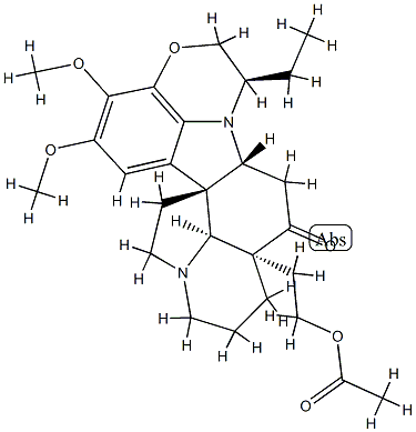 4,25-Secoobscurinervan-4-one, O-acetyl-22-ethyl-15,16-dimethoxy-, (22a lpha)- Struktur