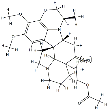 25-Acetyl-15,16-dimethoxy-22α-methyl-4,25-secoobscurinervan-4-one Struktur