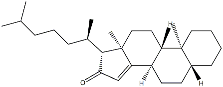 5α-Cholest-14-en-16-one Struktur