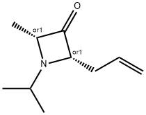 3-Azetidinone,2-methyl-1-(1-methylethyl)-4-(2-propenyl)-,(2R,4S)-rel-(9CI) Struktur