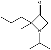 3-Azetidinone,2-methyl-1-(1-methylethyl)-2-propyl-(9CI) Struktur