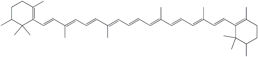 5,5-dimethyl-beta-carotene Struktur