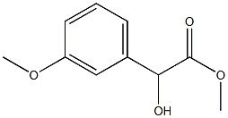 α-Hydroxy-3-methoxybenzeneacetic acid methyl ester Struktur