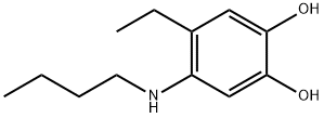 1,2-Benzenediol,4-(butylamino)-5-ethyl-(9CI) Struktur