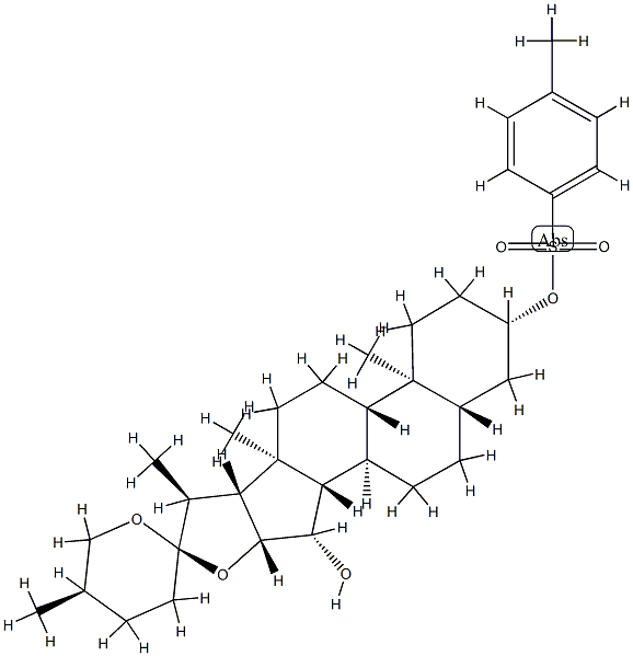 (25R)-5α-Spirostane-3β,15β-diol 3-(4-methylbenzenesulfonate) Struktur