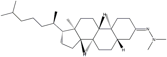 5α-Cholestan-3-one dimethyl hydrazone Struktur