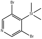 Pyridine,3,5-dibromo-4-(trimethylsilyl)-(9CI) Struktur