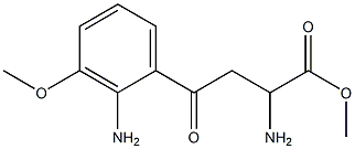 2,α-Diamino-3-methoxy-γ-oxobenzenebutyric acid methyl ester Struktur