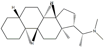 (20R)-N,N-Dimethyl-5α-pregnan-20-amine Struktur