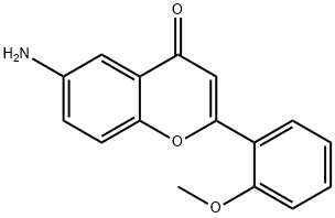 4H-1-Benzopyran-4-one,6-amino-2-(2-methoxyphenyl)-(9CI) Struktur