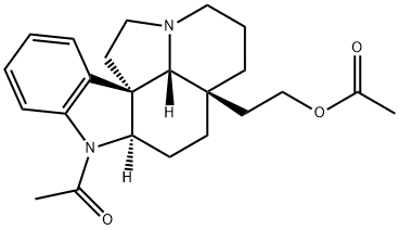 21-Acetoxy-1-acetylaspidospermidine Struktur