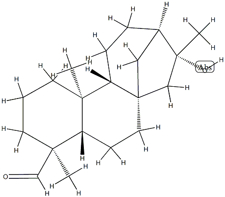 16-Hydroxykauran-19-al Struktur