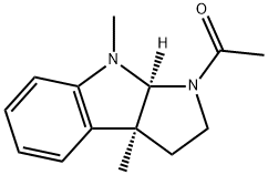 (3aS)-1-Acetyl-1,2,3,3a,8,8aα-hexahydro-3aα,8-dimethylpyrrolo[2,3-b]indole Struktur