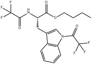 Nα,1-Bis(trifluoroacetyl)-L-tryptophan butyl ester Struktur