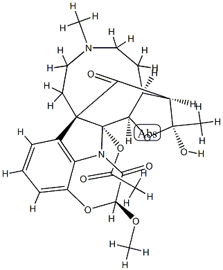 19-Hydroxydichotine (neutral)2-acetate Struktur