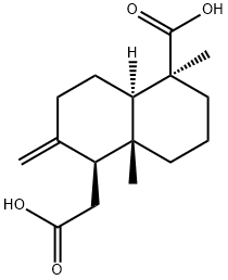 (1S,4aα)-5β-Carboxydecahydro-5,8aβ-dimethyl-2-methylene-1-naphthaleneacetic acid Struktur