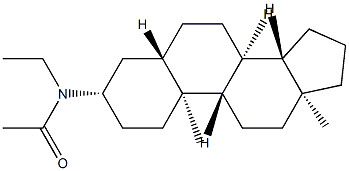 N-(5α-Androstan-3β-yl)-N-ethylacetamide Struktur