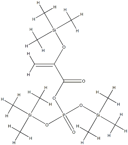 2-[(Trimethylsilyl)oxy]propenoic acid [phosphoric acid bis(trimethylsilyl)]anhydride Struktur