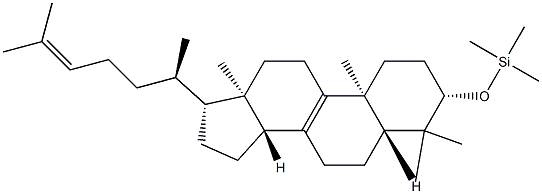 [(4,4-Dimethyl-5α-cholesta-8,24-dien-3β-yl)oxy]trimethylsilane Struktur