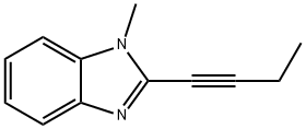 1H-Benzimidazole,2-(1-butynyl)-1-methyl-(9CI) Struktur