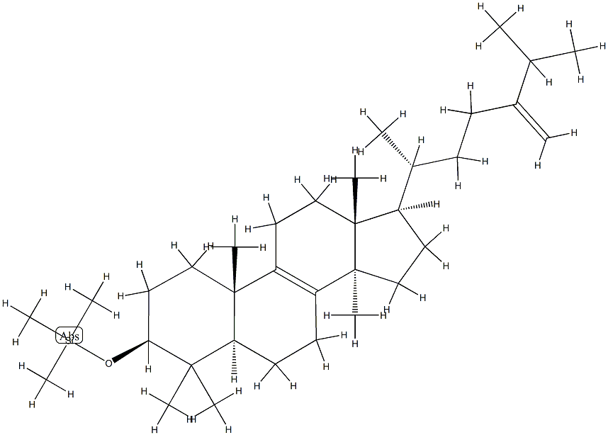 3β-Trimethylsilyloxy-24-methylenelanost-8-ene Struktur