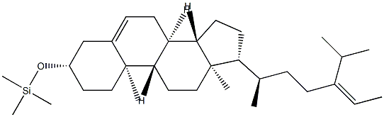 3β-(Trimethylsiloxy)stigmasta-5,24(28)-diene Struktur