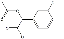 α-Acetyloxy-3-methoxybenzeneacetic acid methyl ester Struktur