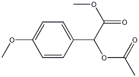 α-Acetyloxy-4-methoxybenzeneacetic acid methyl ester Struktur