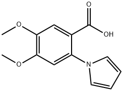 4,5-dimethoxy-2-(1H-pyrrol-1-yl)benzoic acid Struktur