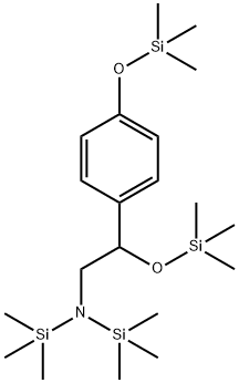 N,N-Bis(trimethylsilyl)-4,β-bis[(trimethylsilyl)oxy]benzeneethanamine Struktur