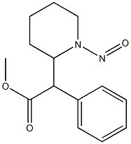 1-Nitroso-α-phenyl-2-piperidineacetic acid methyl ester Struktur