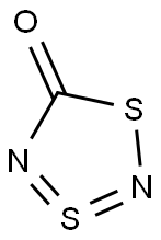 1-Thia-3-thia(IV)-2,4-diazacyclopenta-2,3-diene-5-one Struktur