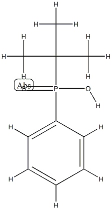 Phosphinothioic acid,P-(1,1-dimethylethyl)-P-phenyl-, [P(S)]- Struktur