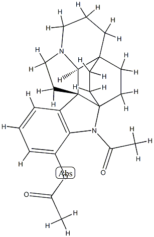 1-Acetylaspidofractinine-17-ol acetate Struktur